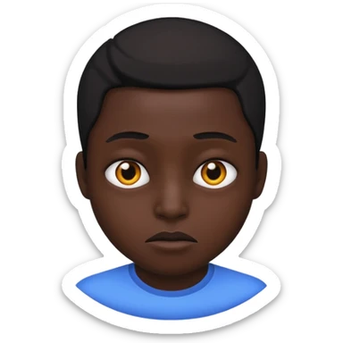 black face weird sticker