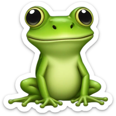 Pipa pipa frog sticker