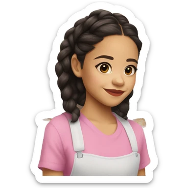 Jenna ortega à la boulangerie sticker