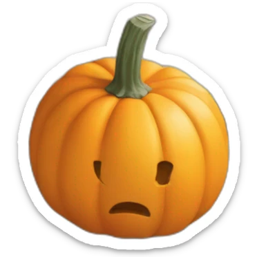 Construction site plot on a pumpkin sticker