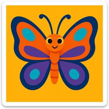 Butterfly sticker