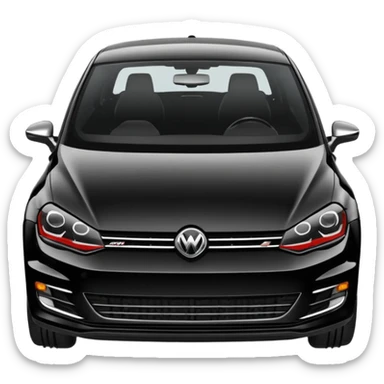 black golf mk7 2016 sticker