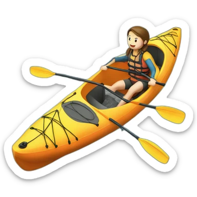 kayak  sticker