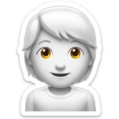 Kids in a white that is written free candy on it sticker