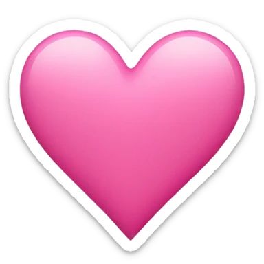 pink heart  sticker