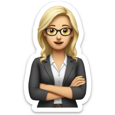 White woman teacher  saying I don’t want to do this anymore  sticker