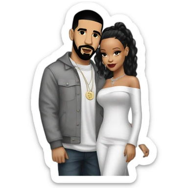 Drake and Rihanna sticker