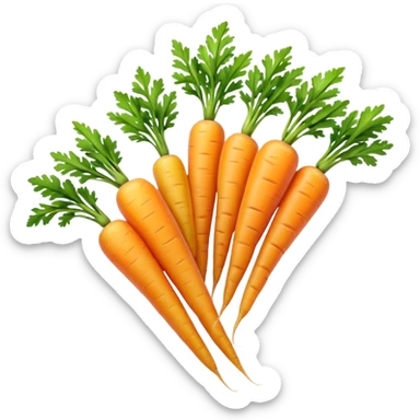yellow carrots sticker