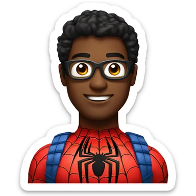 spiderman superhero sticker