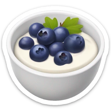 yoghurt bowl with grapes and blueberries sticker