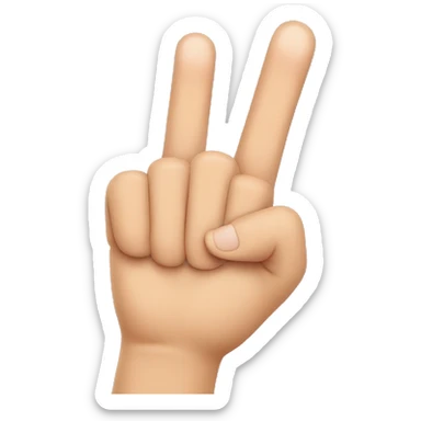 index finger in chin sticker