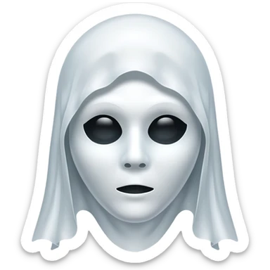 ghost  mask sticker