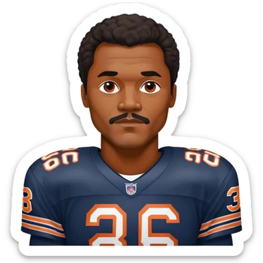 Walter Payton Chicago Bears sticker