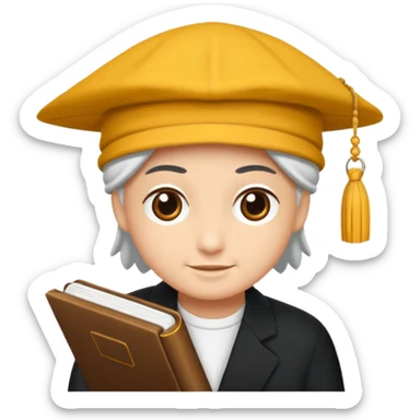 Bir yüz olcak gözünde gözlük başinda şapka olsun sinirli olsun ağzını açsın ağzının içinde kitap olsun sticker