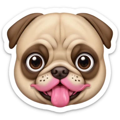 Pug apaixonado sticker