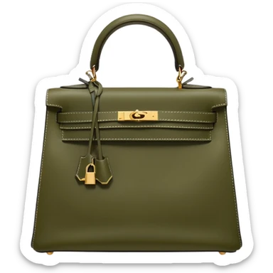 hermes kelly olive color bag sticker