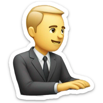 Professionnel, with mac,typing sticker