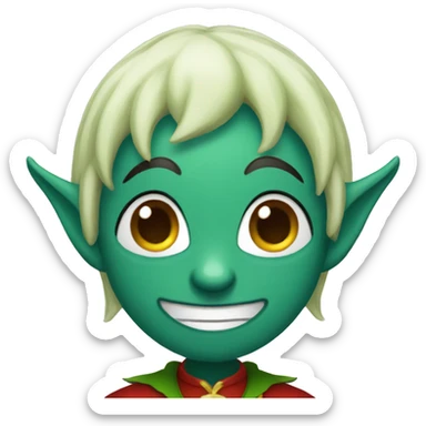 devilish elf sticker