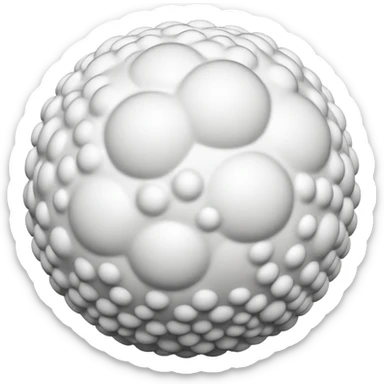 Spherical granules of Molding plastic foam  sticker