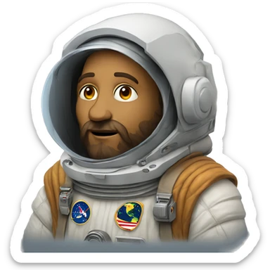 Leonardo da Vinci astronaut sticker