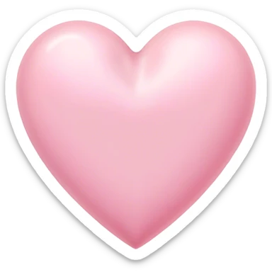 Cœur pastel rose sticker