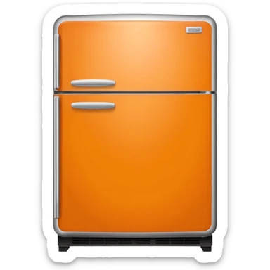 Hi refrigerator ! 
light orange color 
size: 512*512 
inside: full of ingridents sticker