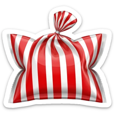 peppermint candy in a wrapper sticker