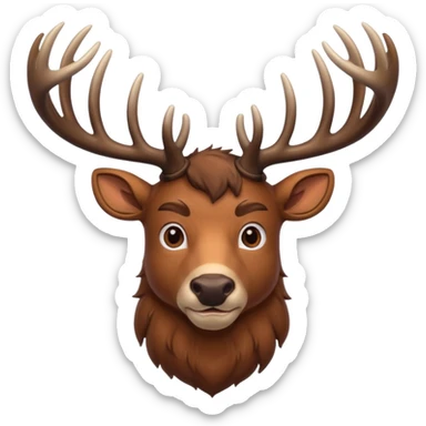A buff buck  sticker