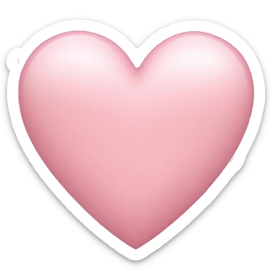 Light pink heart sticker