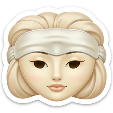 Pale beige sleeping mask  sticker