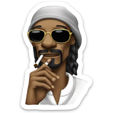 Snoop dogg smoking sticker