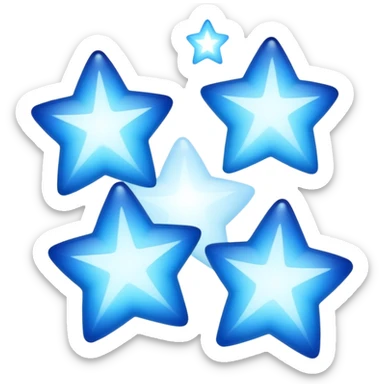 Blue stars sticker