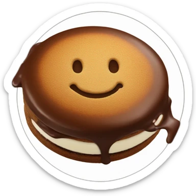 alfajor bañado en chocolate sticker