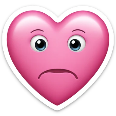 pink heart sticker