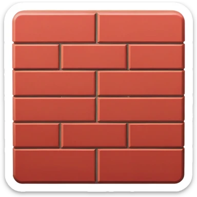 brick icon sticker