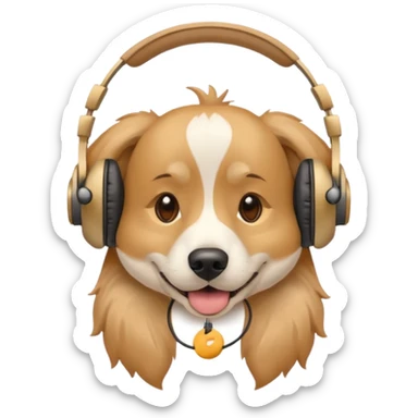 Dog streamer sticker