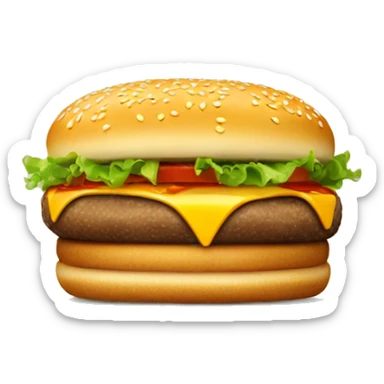 cheeseburger mcdonalds sticker