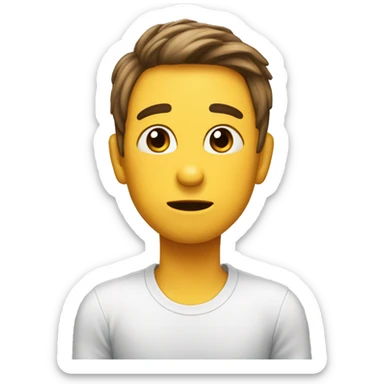 a face that reads like "okay damn sorry i asked" sticker