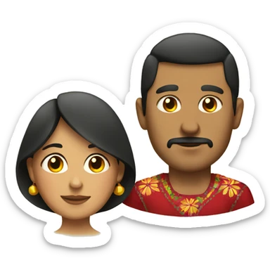 mexican guy and mexican wife sticker