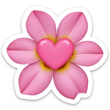Create a minimalist, pastel-colored emoji inspired by the stock flower (Şebboy), with soft petals and a hidden heart symbol to represent love and tenderness. sticker