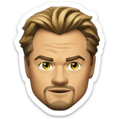 leonardo dicaprio, the wolf of wall street sticker