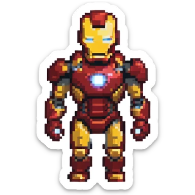 Iron Man superhero sticker