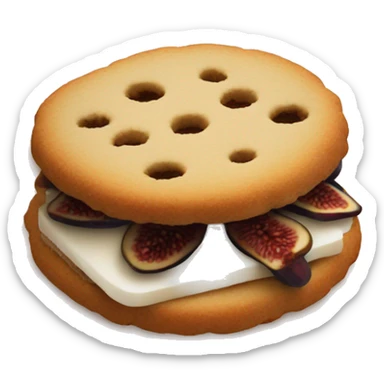 fig cookie sandwich sticker