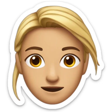 cara asombrada sticker