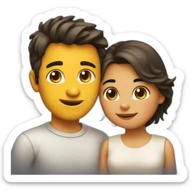 Love of two lovers sticker