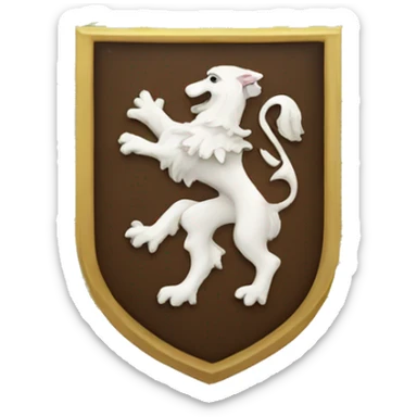 Coat of arms with leafs  sticker