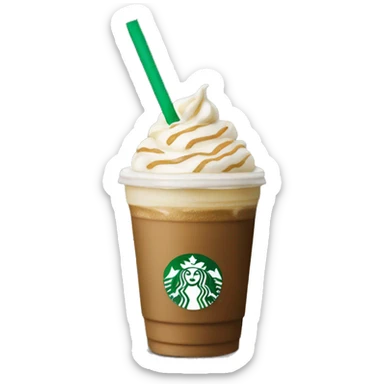 Starbuck frappuccino sticker