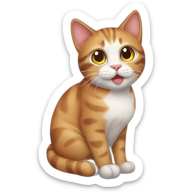 Cat cat sticker