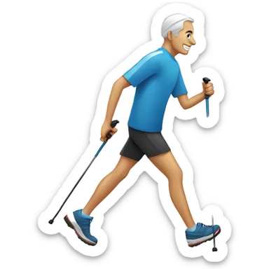 Nordic walking sticker