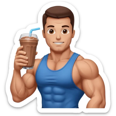 protein shake for bodybuilders sticker